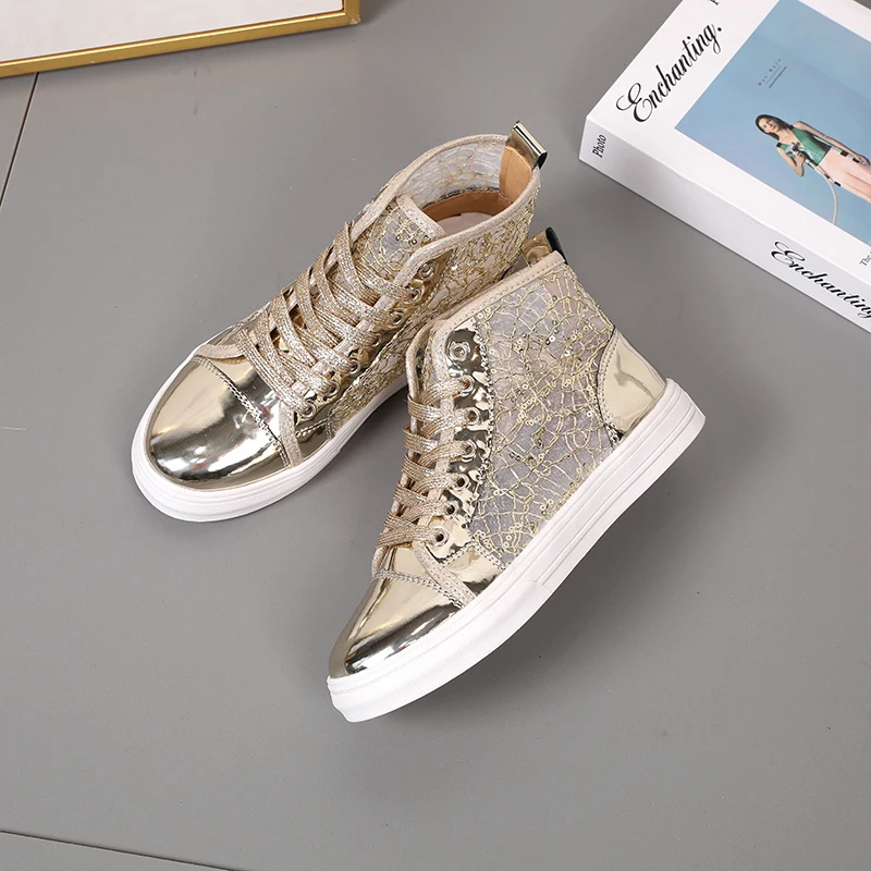 2020 spring new women's shoes wild high-top shoes retro shiny shiny women's trend casual sports shoes Z740
2020 spring new women's shoes wild high-top shoes retro shiny shiny women's trend casual sports shoes Z740