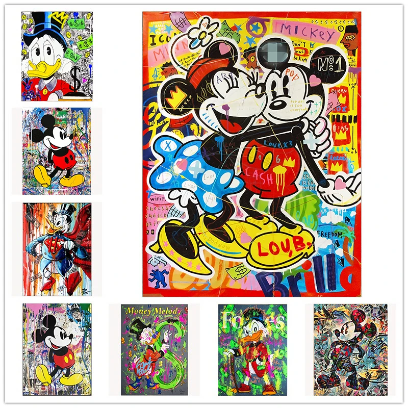 Disney мультфильм граффити холст картина Микки, Дональд Дак плакаты и принты настенное искусство картины для гостиной Декор для дома
Disney мультфильм граффити холст картина Микки, Дональд Дак плакаты и принты настенное искусство картины для гостиной Декор для дома