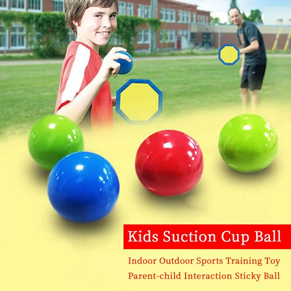 1PCS 4.5/6cm Kids Suction Cup Ball Indoor Outdoor Sports Training Toy Parent-child Interaction Luminous In Dark Sticky Ball
1PCS 4.5/6cm Kids Suction Cup Ball Indoor Outdoor Sports Training Toy Parent-child Interaction Luminous In Dark Sticky Ball