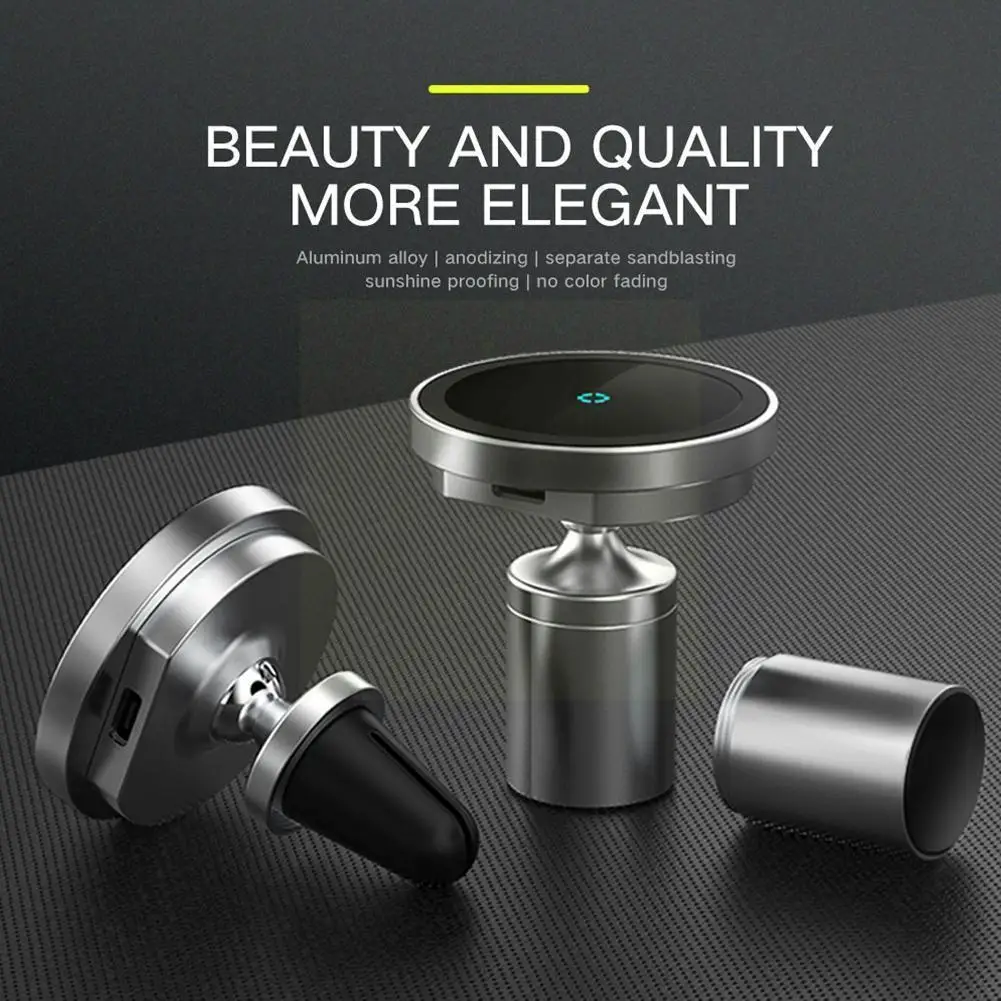 15W New Magnetic Charger For IPhone 12 Pro Max Mini Magsafing Car Holder Wireless Charger 2 In 1 Charging Car Phone Holder D1B2
15W New Magnetic Charger For IPhone 12 Pro Max Mini Magsafing Car Holder Wireless Charger 2 In 1 Charging Car Phone Holder D1B2