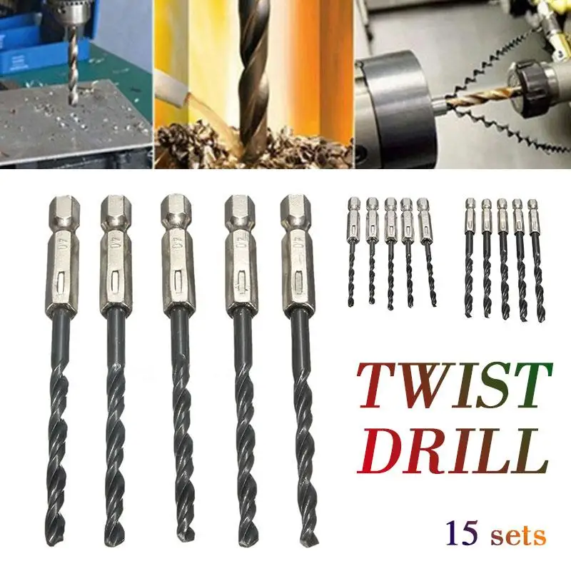 High Speed Steel Metal Drill Bit Carpentry Hole Opener Practical HSS Drill Twist Drill Bits Power Tools Durable Portable
High Speed Steel Metal Drill Bit Carpentry Hole Opener Practical HSS Drill Twist Drill Bits Power Tools Durable Portable