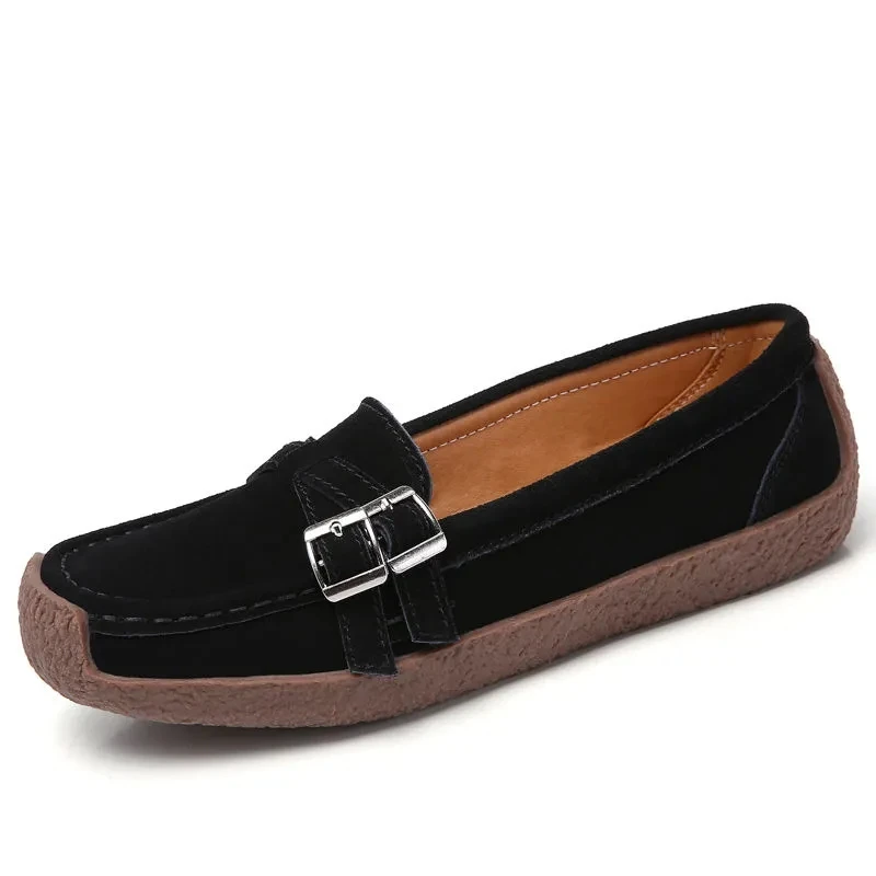 Spring Autumn New Leather Women's Shoes Flat Large Single Shoes Comfort Soft Bottom Loafers Shoes Woman Flats Mother Shoes
Spring Autumn New Leather Women's Shoes Flat Large Single Shoes Comfort Soft Bottom Loafers Shoes Woman Flats Mother Shoes