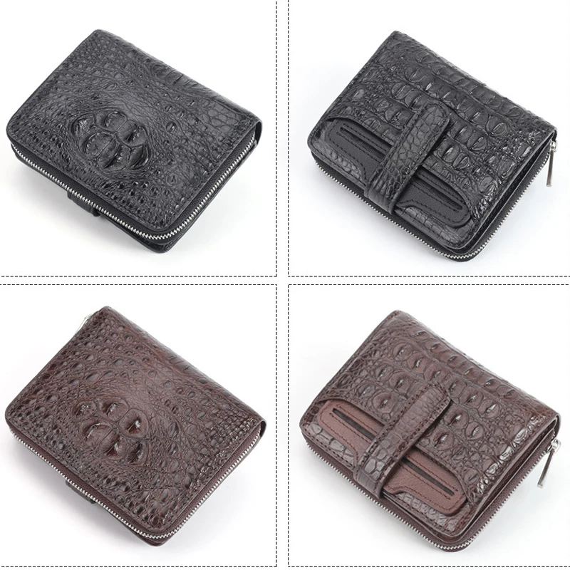 Новинка 2021, мужской кошелек, короткий кошелек из крокодиловой кожи на молнии, деловая Повседневная сумка для карт, Кожаный многофункциональ... 
Новинка 2021, мужской кошелек, короткий кошелек из крокодиловой кожи на молнии, деловая Повседневная сумка для карт, Кожаный многофункциональ...