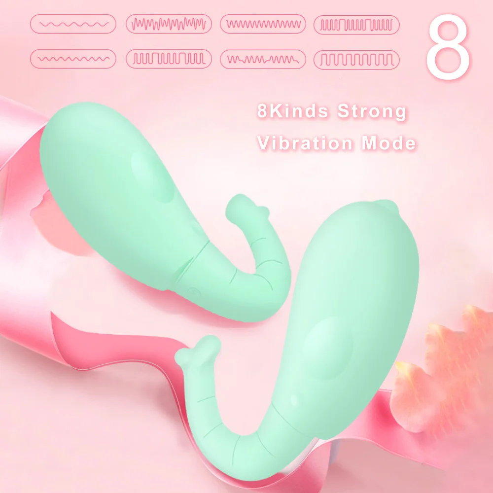 

IKOKY Elephant Jumping Egg Vibrating Egg G-Spot Massage Vagina Vibrator Sex Toys for Women 8 Speeds Clitoris Stimulator