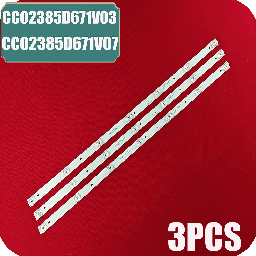 3pcs/set LED bar For CC02385D671V07 CC02385D671V03 385B 385E20 3X7 7S1P DM-LED39R201BT2 EX-39HT001B H39D8000Q M39D7000Q
3pcs/set LED bar For CC02385D671V07 CC02385D671V03 385B 385E20 3X7 7S1P DM-LED39R201BT2 EX-39HT001B H39D8000Q M39D7000Q