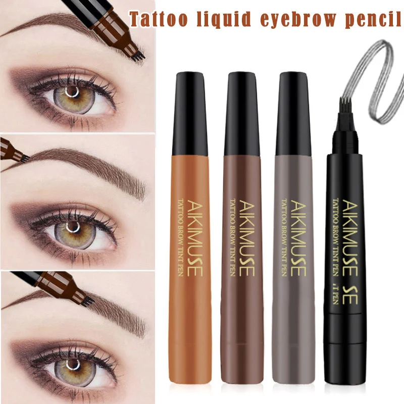 High Quality 1 Pc 4 Fork Tip Liquid Eyebrow Pen Waterproof Tattoo Eye Brow Pencil Eyebrow Enhancer
High Quality 1 Pc 4 Fork Tip Liquid Eyebrow Pen Waterproof Tattoo Eye Brow Pencil Eyebrow Enhancer