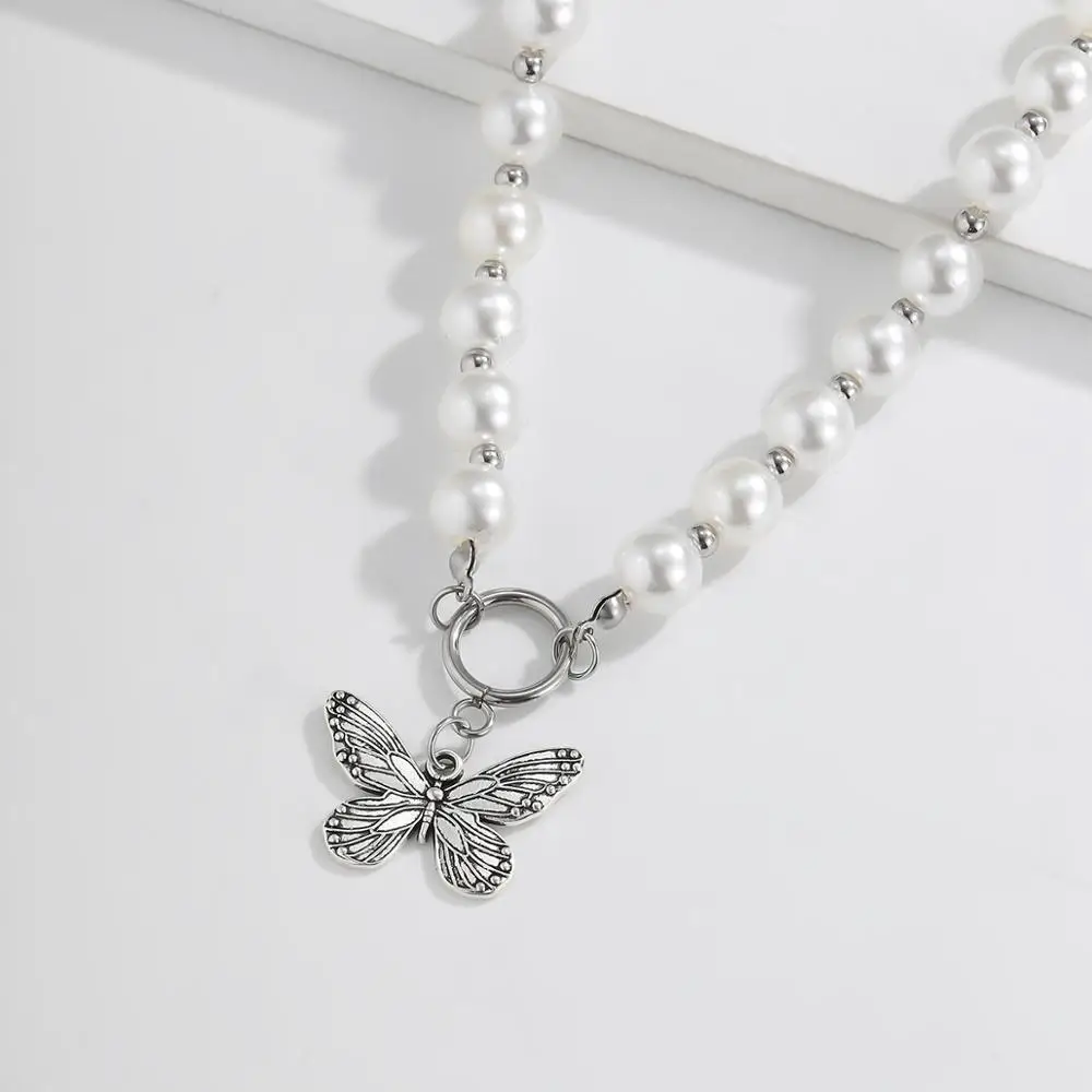 HANGZHI 2020 New Simple Highlighte Pearl Clavicle Chain Butterfly Necklace For Women Girls Party Jewelry Gifts Wholesale
HANGZHI 2020 New Simple Highlighte Pearl Clavicle Chain Butterfly Necklace For Women Girls Party Jewelry Gifts Wholesale