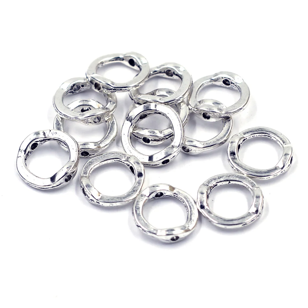 30Pcs Spacer Beads Frames Circle Metal Silver Tone Round Jewelry DIY Findings 13mm Dia.
30Pcs Spacer Beads Frames Circle Metal Silver Tone Round Jewelry DIY Findings 13mm Dia.