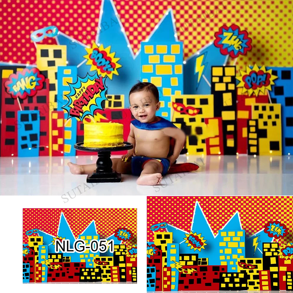 Comics Superhero City Photography Backdrop Boy Birthday Party Banner Decoration Children Show Photo Background Photocall Props
Comics Superhero City Photography Backdrop Boy Birthday Party Banner Decoration Children Show Photo Background Photocall Props
