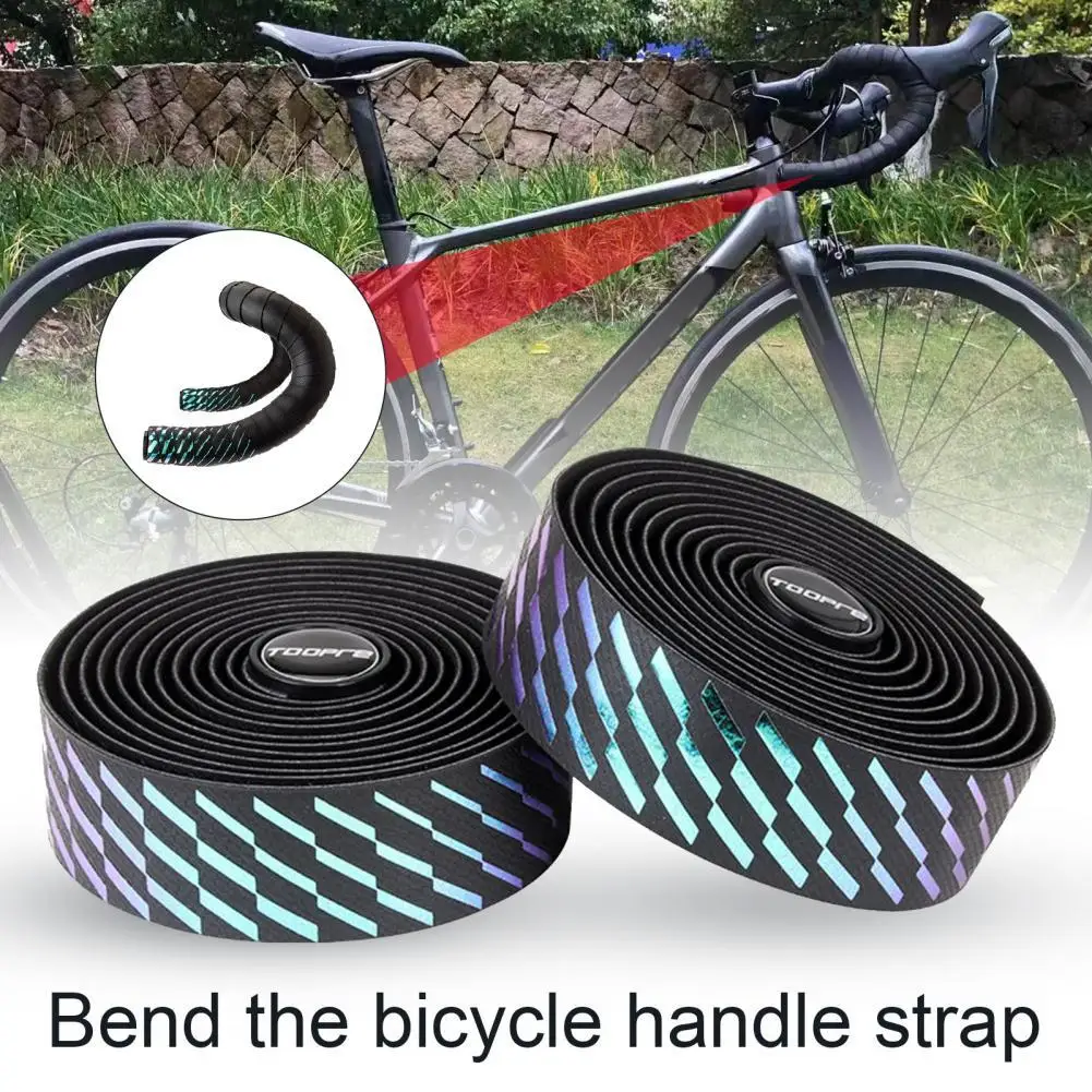 1 Set Bicycle Handlebar Tape Gradient Color Sequins Bike Grip Tape EVA Faux Leather Shock Absorbing Anti-skid Bar Tape for Bike
1 Set Bicycle Handlebar Tape Gradient Color Sequins Bike Grip Tape EVA Faux Leather Shock Absorbing Anti-skid Bar Tape for Bike