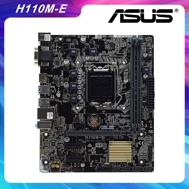 ASUS H110M-E Motherboard 1151 Motherboard DDR4 Intel H110 Core i7 7700K Processor 32GB PCI-E 3.0 USB3.0 VGA HDMI SATA3 Micro ATX
ASUS H110M-E Motherboard 1151 Motherboard DDR4 Intel H110 Core i7 7700K Processor 32GB PCI-E 3.0 USB3.0 VGA HDMI SATA3 Micro ATX