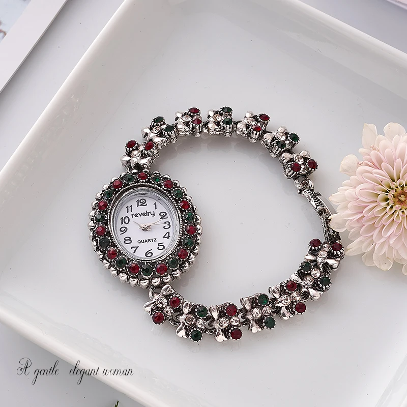 Ревелри модные женские часы 2019 Женская цветная Резина алмаз кварцевые