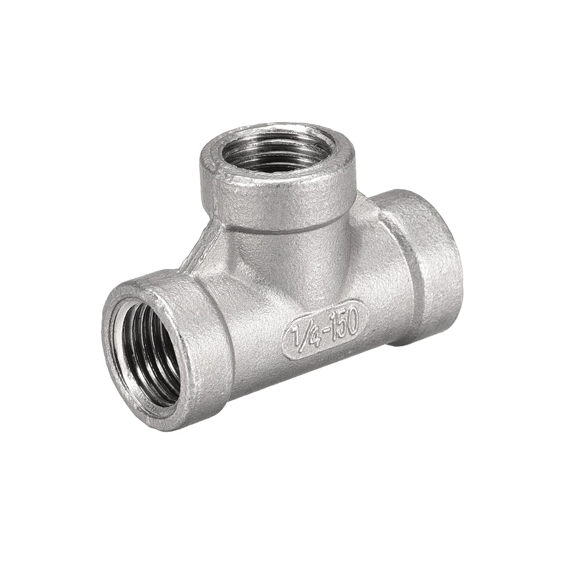 uxcell Stainless Steel 304 Cast Pipe Fitting 1/4BSPT Female Thread Class 150 Tee Shaped Connector Coupler
uxcell Stainless Steel 304 Cast Pipe Fitting 1/4BSPT Female Thread Class 150 Tee Shaped Connector Coupler