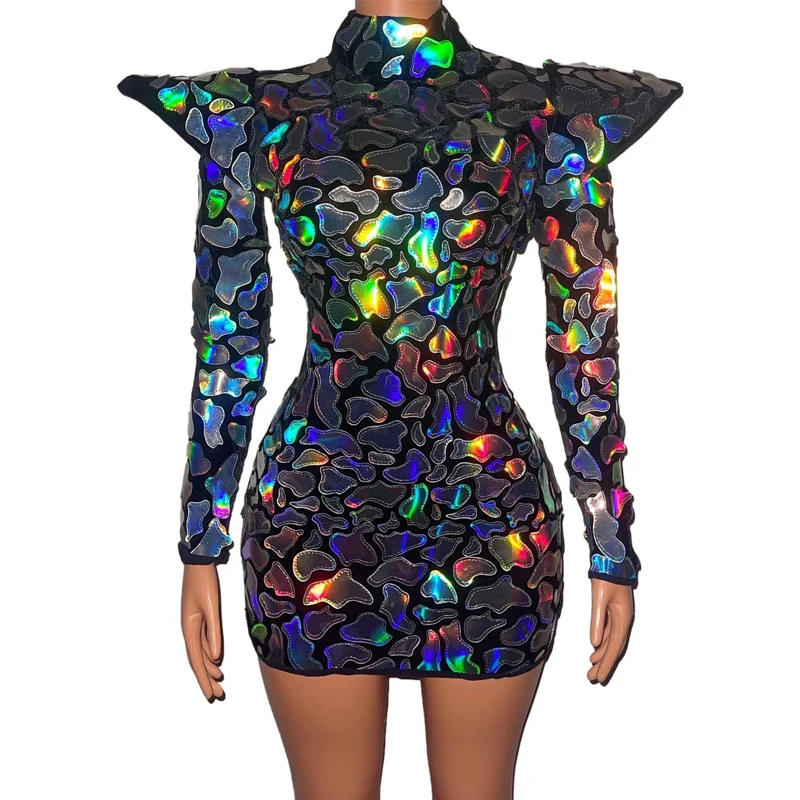 Shining Mirrors Multi-color Sequins Stertch dress Sexy women stage Outfit Nightclub Bar Singer Birthday Celebrate Dress DN7411
Shining Mirrors Multi-color Sequins Stertch dress Sexy women stage Outfit Nightclub Bar Singer Birthday Celebrate Dress DN7411