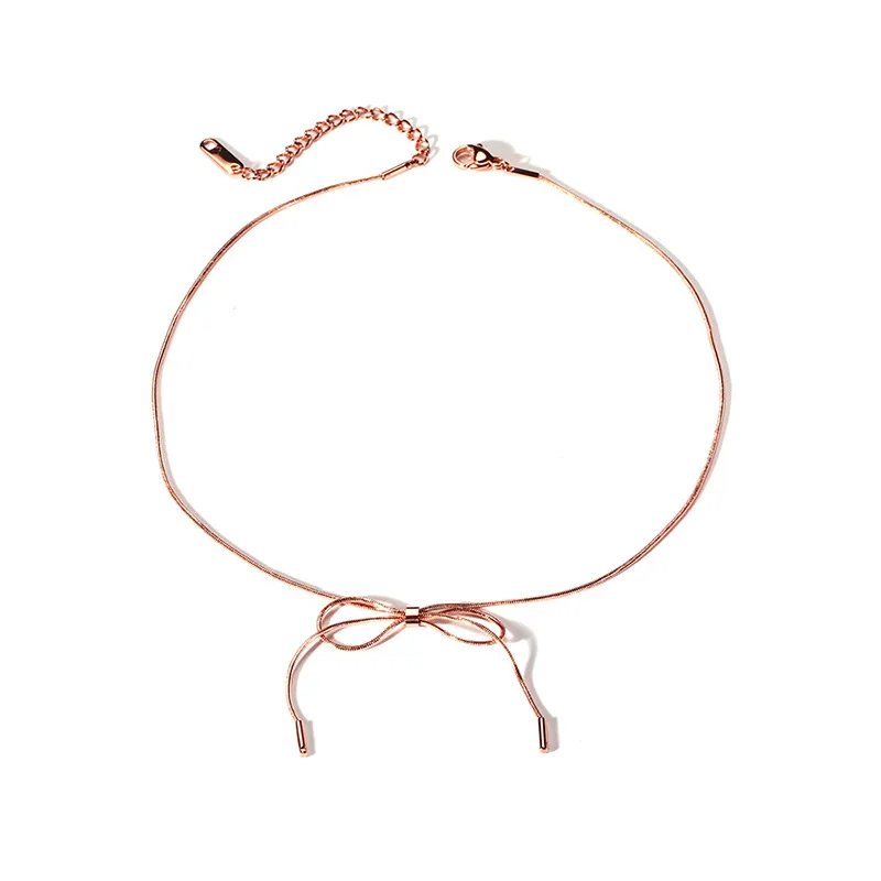 FXM CCN79 stainless steel necklace hot sell popular single women 32-35mm Bow rose and black color lover gift women jewelry
FXM CCN79 stainless steel necklace hot sell popular single women 32-35mm Bow rose and black color lover gift women jewelry