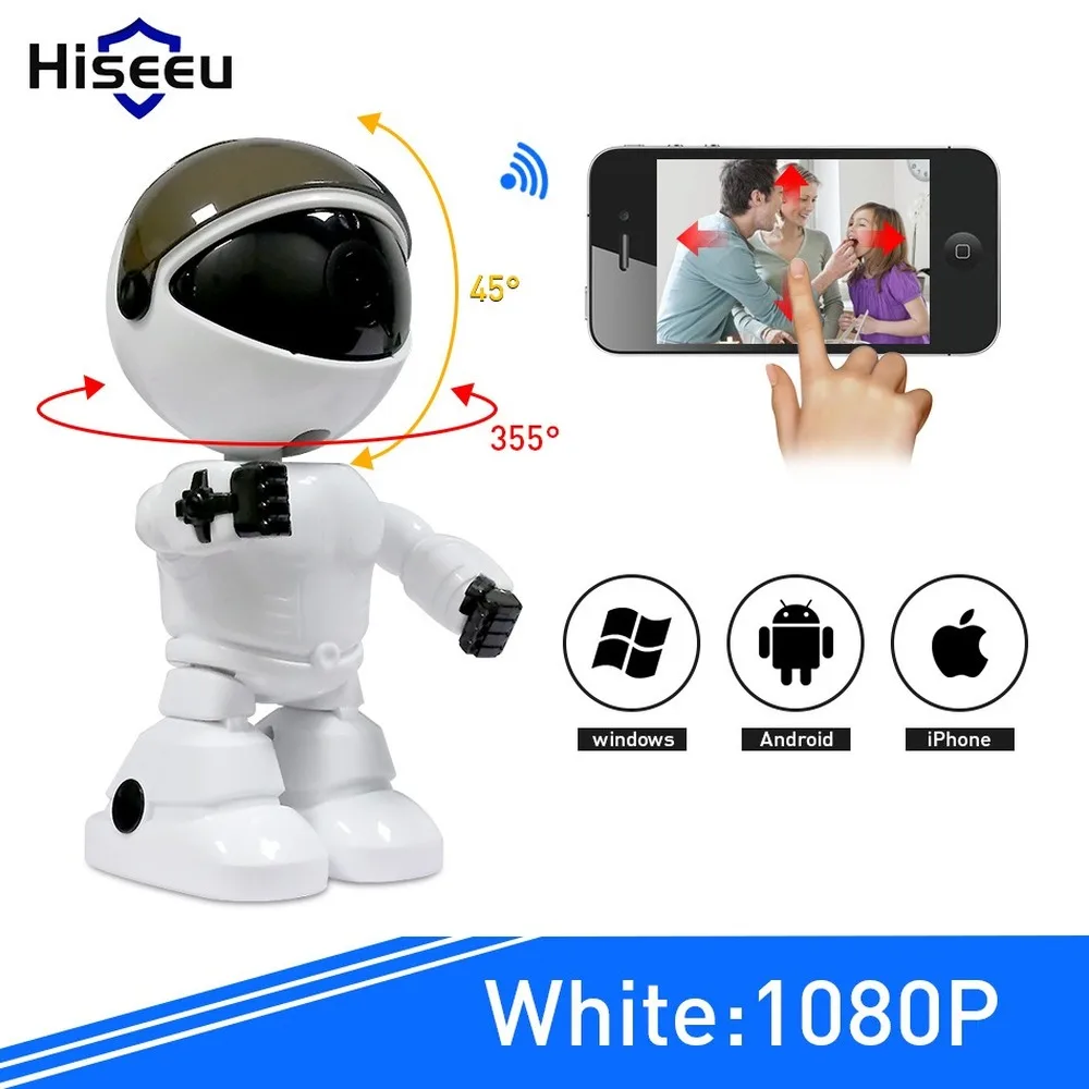 Беспроводная IP-камера для домашней системы безопасности, 1080P, облачный робот, Умная автоматическая камера слежения за людьми, Wi-Fi камера вид...
Беспроводная IP-камера для домашней системы безопасности, 1080P, облачный робот, Умная автоматическая камера слежения за людьми, Wi-Fi камера вид...