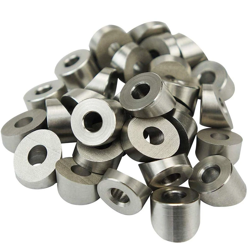 316 Stainless Steel 1/4 Inch 30 Degree Angle Beveled Washer for 1/8 Inch to 3/16 Inch Deck Cable Railing Kit/Hardware Wood/Metal
316 Stainless Steel 1/4 Inch 30 Degree Angle Beveled Washer for 1/8 Inch to 3/16 Inch Deck Cable Railing Kit/Hardware Wood/Metal