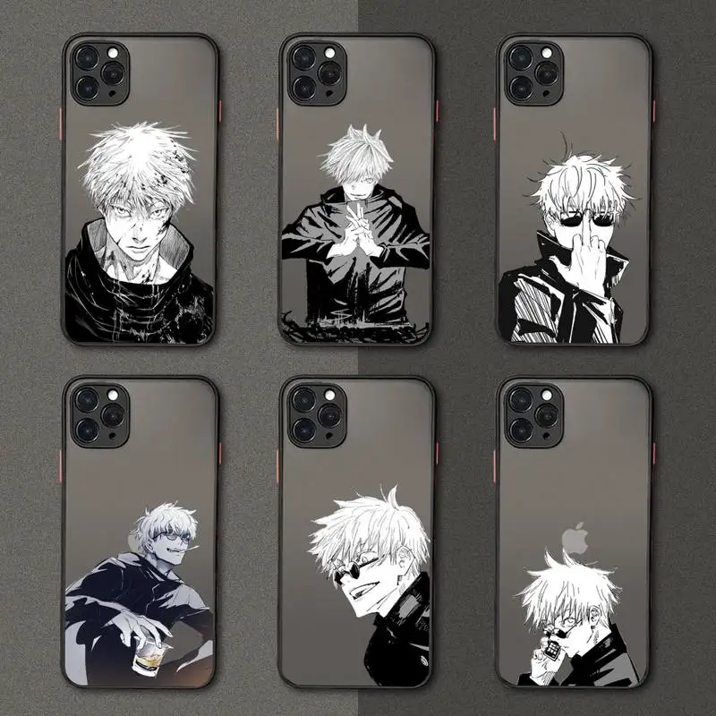 Anime Jujutsu Kaisen Gojo Satoru Phone Case matte transparent For iphone 7 8 11 12 plus mini x xs xr pro max cover
Anime Jujutsu Kaisen Gojo Satoru Phone Case matte transparent For iphone 7 8 11 12 plus mini x xs xr pro max cover