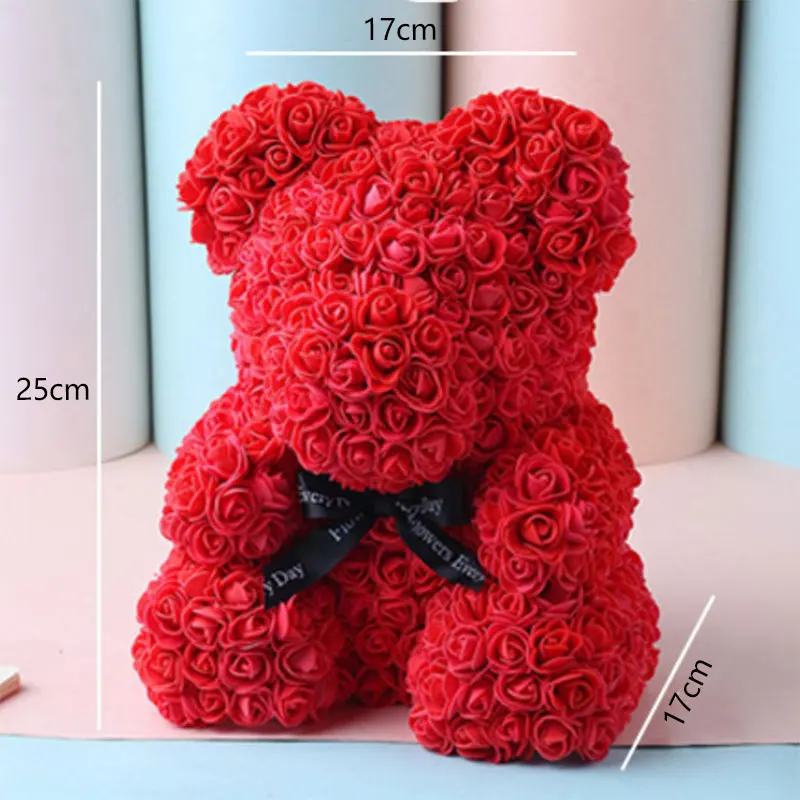 Rose Bear Wedding Party Decoration Valentine's Day Gift For Girlfriend Wife Unique Bear Doll Stuffed Toy New
Rose Bear Wedding Party Decoration Valentine's Day Gift For Girlfriend Wife Unique Bear Doll Stuffed Toy New