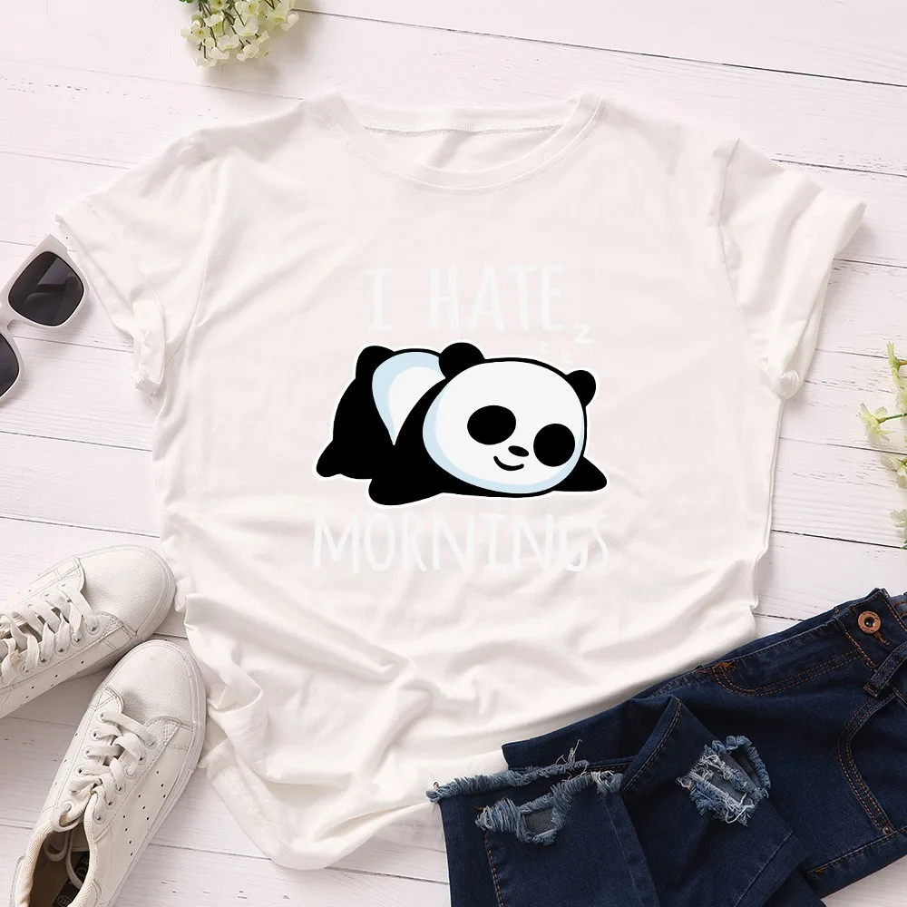 Plus Size Lazy Panda Print T-shirt Korean Women Cotton Tshirt Summer Tees Tops Short Sleeve Woman T Shirt Female Shirts
Plus Size Lazy Panda Print T-shirt Korean Women Cotton Tshirt Summer Tees Tops Short Sleeve Woman T Shirt Female Shirts