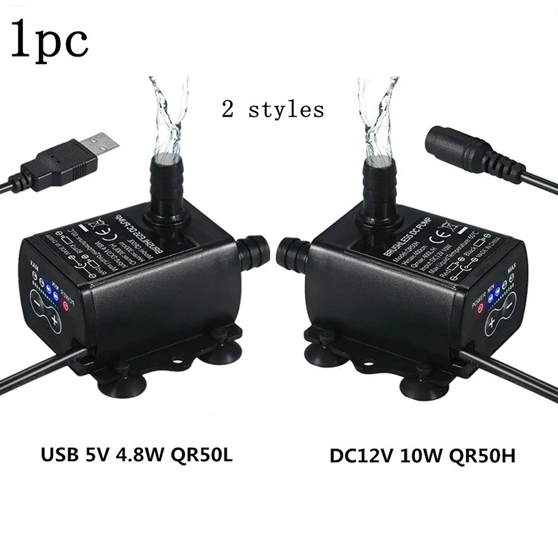 DC12V USB 5V Mini 4 Modes Adjustable Brushless Water Pump DC USB Interface Low Power Consumption For Garden Pond
DC12V USB 5V Mini 4 Modes Adjustable Brushless Water Pump DC USB Interface Low Power Consumption For Garden Pond