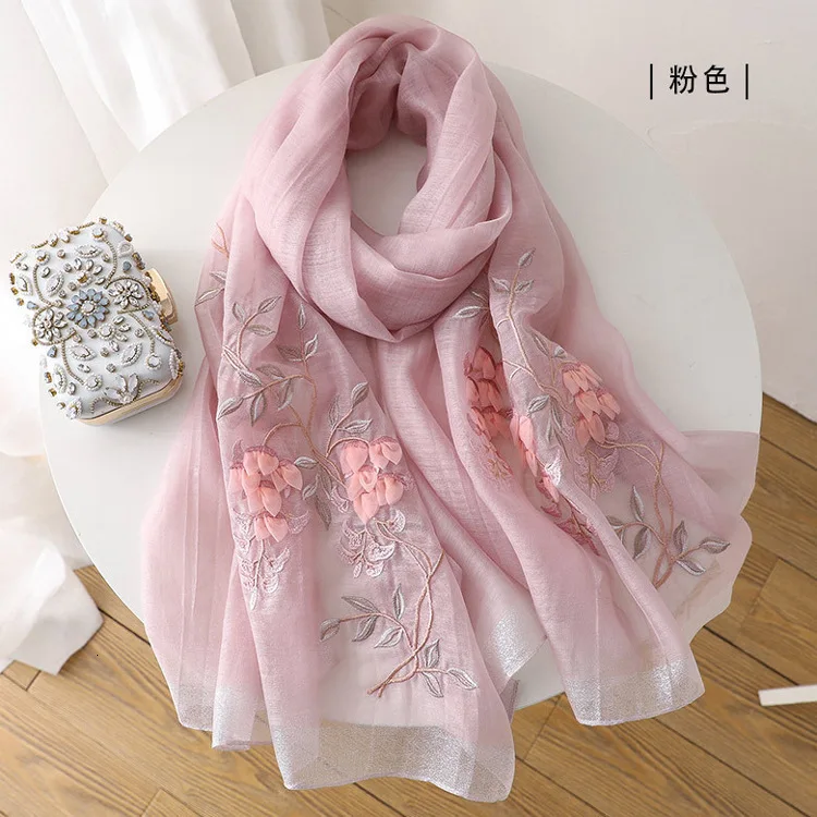Hijab Women Scarves Soft Long Embroidered Silk And Wool Scarves Lady Shawl And Wrap 2019 Pashmina Bandana Beach Stoles
Hijab Women Scarves Soft Long Embroidered Silk And Wool Scarves Lady Shawl And Wrap 2019 Pashmina Bandana Beach Stoles