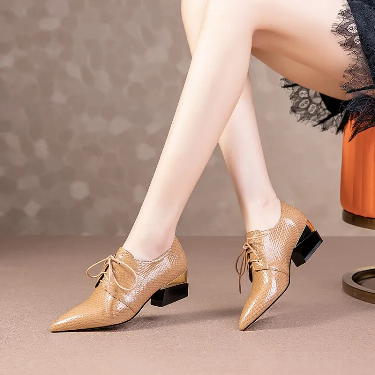 Fashion high heels small leather shoes lace-up pointed cow patent leather single shoes genuine leather women's shoes X737
Fashion high heels small leather shoes lace-up pointed cow patent leather single shoes genuine leather women's shoes X737