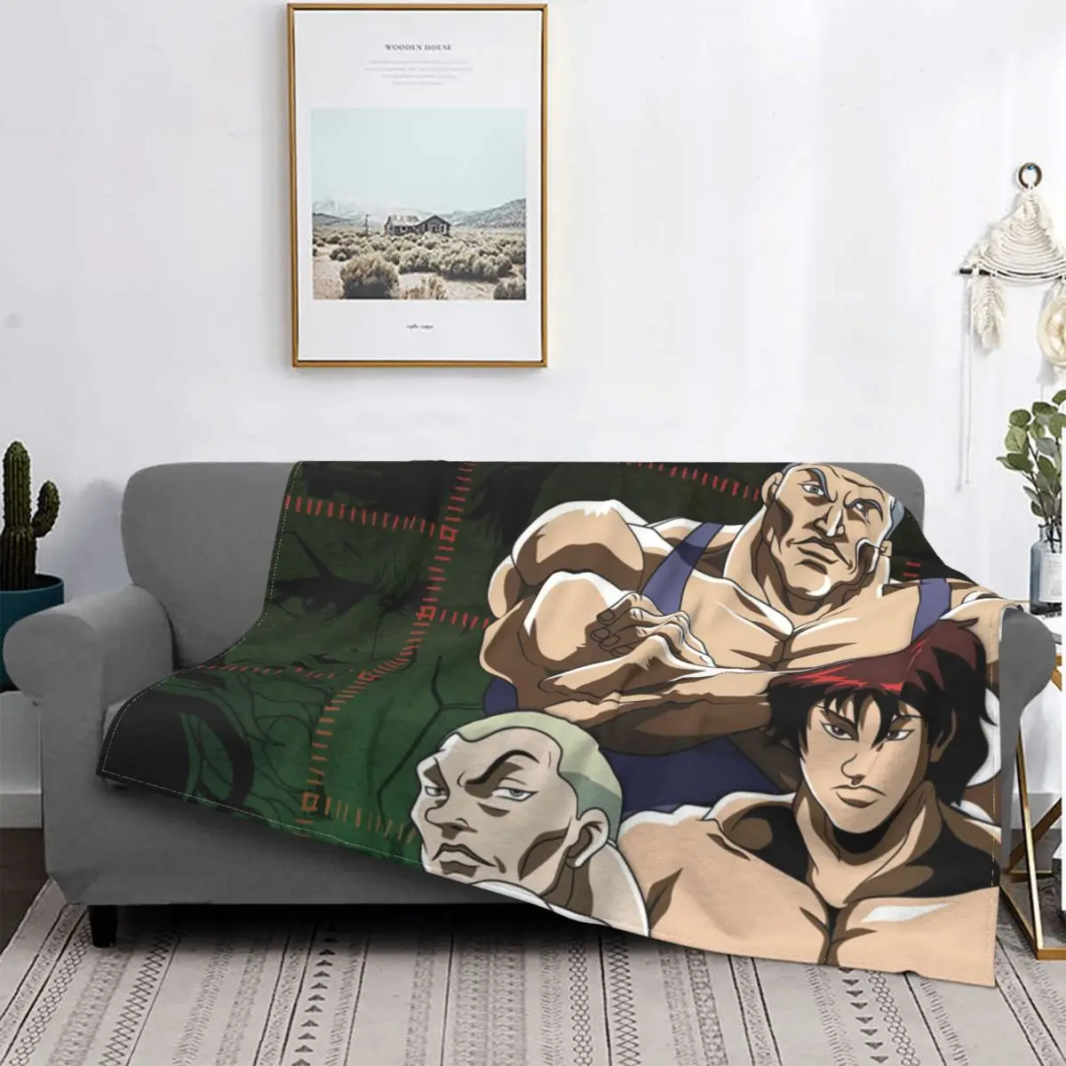 Baki Hanma Yujiro-Manta de Manga de lucha, decoración de franela, colcha portátil potente para el hogar 
Baki Hanma Yujiro-Manta de Manga de lucha, decoración de franela, colcha portátil potente para el hogar