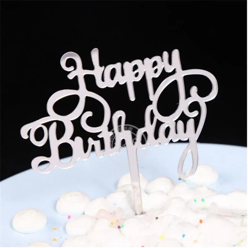 1pc Gold Silver Blue Cupcake Cake Topper Happy Birthday Cake Top Flags for Love Family Birthday Party Baking Decoration Supplies
1pc Gold Silver Blue Cupcake Cake Topper Happy Birthday Cake Top Flags for Love Family Birthday Party Baking Decoration Supplies