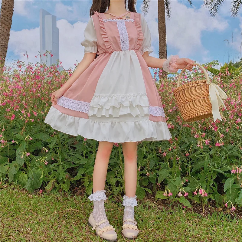 Japanese soft sister lolita loli lolita cute soft sister dress student fairy Kawaii gothic dress lolita tea party dress loli
Japanese soft sister lolita loli lolita cute soft sister dress student fairy Kawaii gothic dress lolita tea party dress loli