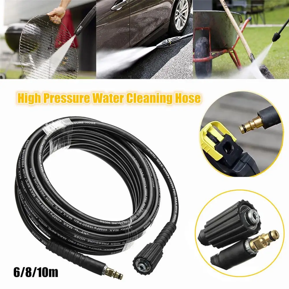 6/8/10 Meters High Pressure Washer Hose 160 BAR/2320 PSI Car Washer Water Cleaning Extension Hose High Pressure Cleaner
6/8/10 Meters High Pressure Washer Hose 160 BAR/2320 PSI Car Washer Water Cleaning Extension Hose High Pressure Cleaner