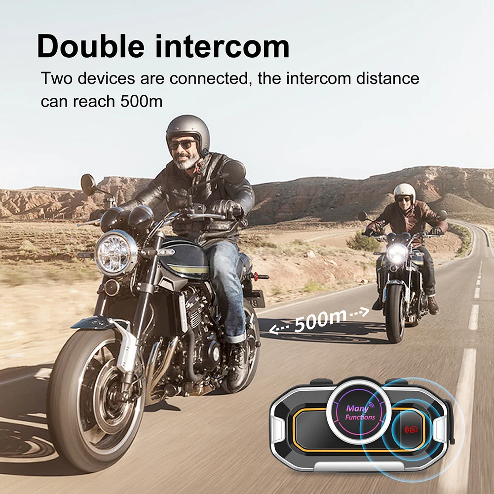 500m Bluetooth walkie-talkie motorcycle helmet headset Bluetooth compatible hands-free call, FM radio APTX LL voice transmission
500m Bluetooth walkie-talkie motorcycle helmet headset Bluetooth compatible hands-free call, FM radio APTX LL voice transmission