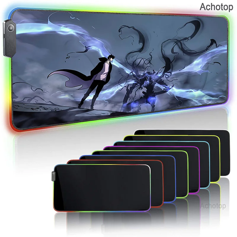 Solo Leveling LED Light Gaming Mouse Pad RGB Large Keyboard Cover Non-Slip Rubber Computer Carpet Desk Mat PC Game Mouse Pad
Solo Leveling LED Light Gaming Mouse Pad RGB Large Keyboard Cover Non-Slip Rubber Computer Carpet Desk Mat PC Game Mouse Pad