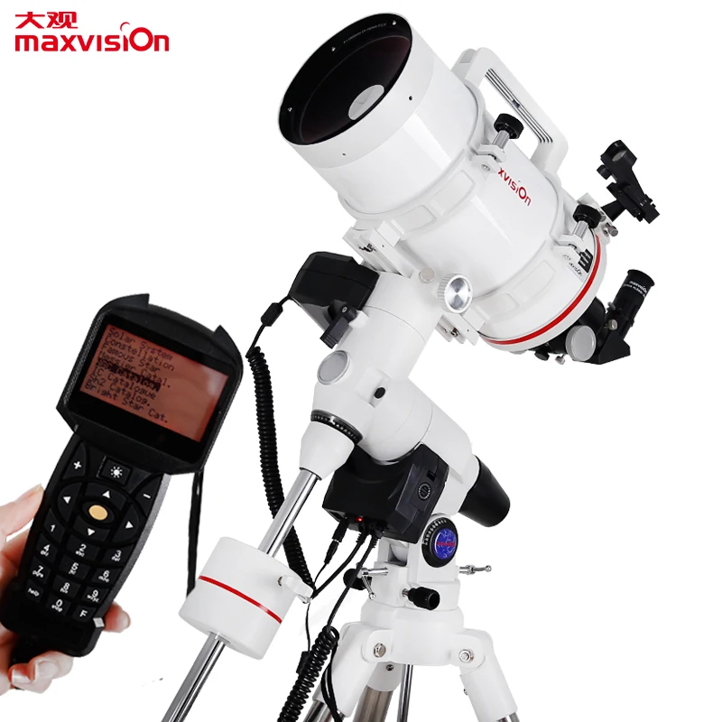 Maxvision 152 Maca JOC-GOTO automatic finder system astronomical telescope with EXOS-2EQ5 equatorial mount 1.5 inch steel tripod
Maxvision 152 Maca JOC-GOTO automatic finder system astronomical telescope with EXOS-2EQ5 equatorial mount 1.5 inch steel tripod