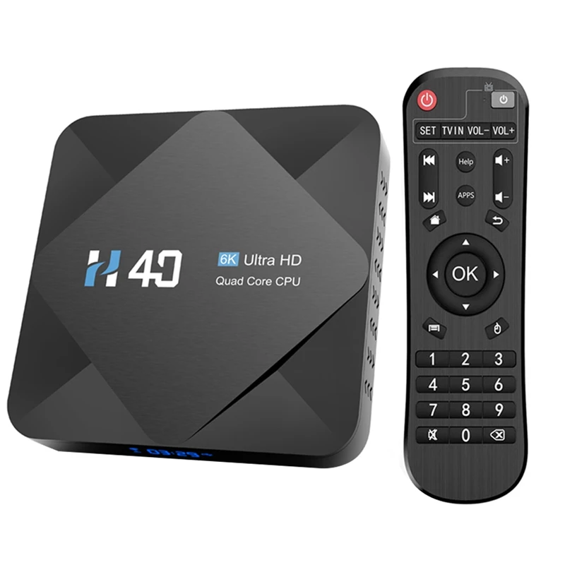 Android TV Box Android 10 4GB RAM 6K H.265 Media Player 3D Video 2.4G 5Ghz Wifi Bluetooth Smart TV Box Set EU Plug
Android TV Box Android 10 4GB RAM 6K H.265 Media Player 3D Video 2.4G 5Ghz Wifi Bluetooth Smart TV Box Set EU Plug