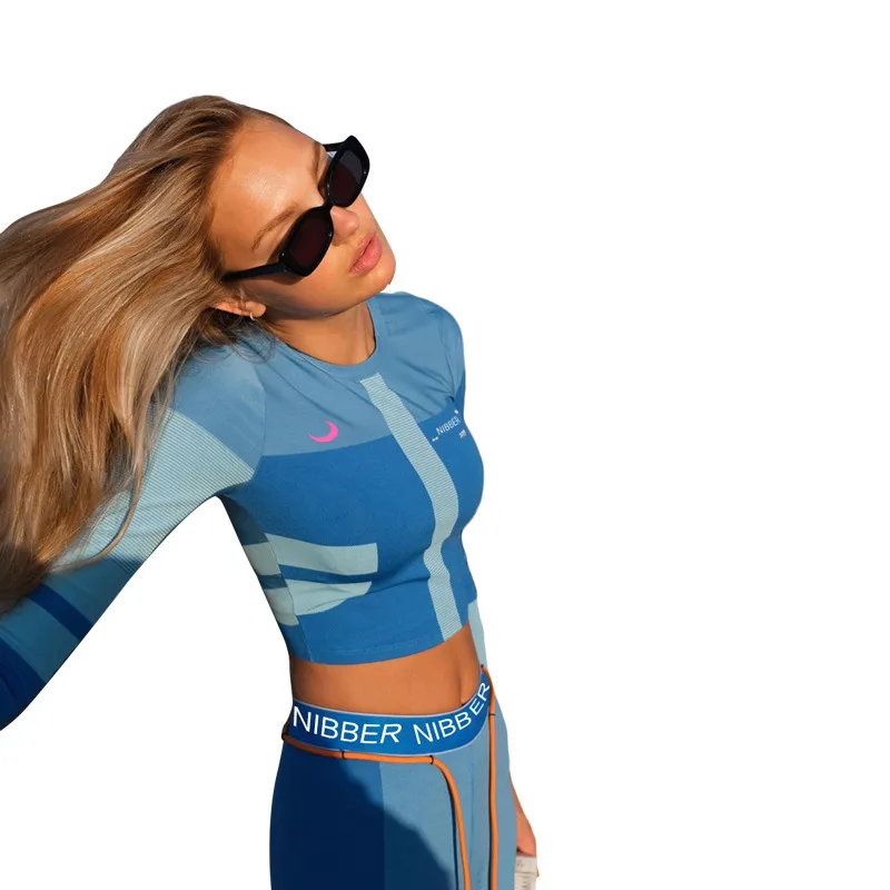 European and American wind the new foreign trade cross-border speed sell ladies' printed color long sleeve suit for fitness
European and American wind the new foreign trade cross-border speed sell ladies' printed color long sleeve suit for fitness