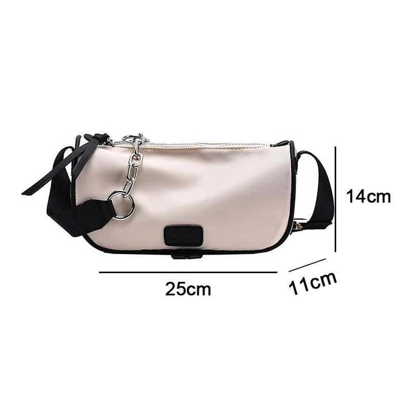 Shoulder Bag Crossbody Bags Women Handbag Purse Fashion Women Bag Chain Zipper All-match 2021 Oxford Cloth Contrast Color Saddle
Shoulder Bag Crossbody Bags Women Handbag Purse Fashion Women Bag Chain Zipper All-match 2021 Oxford Cloth Contrast Color Saddle