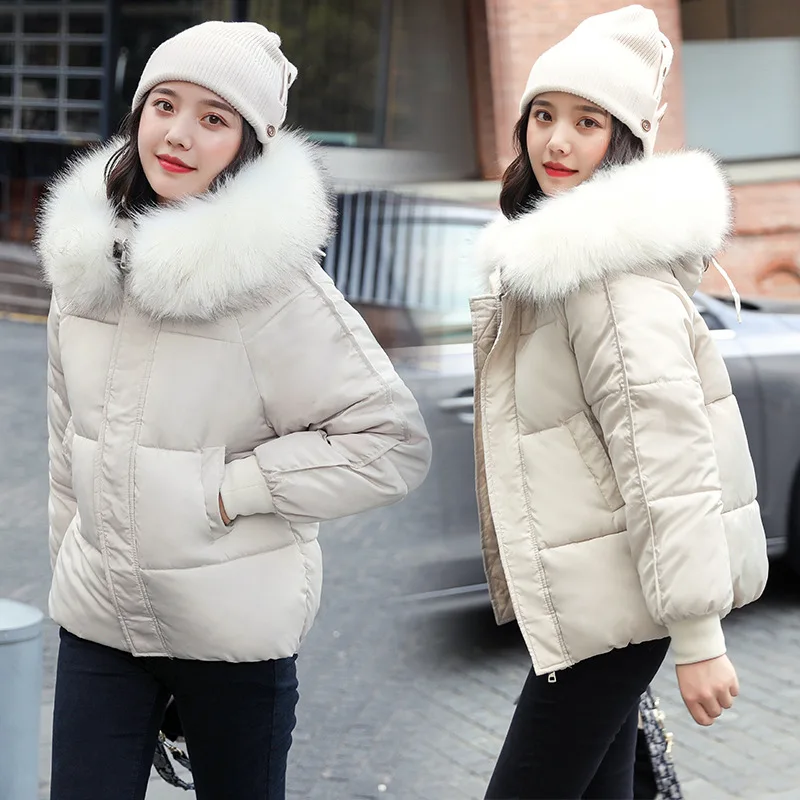 Coat Women Puffer Jacket Winter Female Clothes 2021 Cotton Woman Jacket Loose The New Big Fur Collar Short Lady
Coat Women Puffer Jacket Winter Female Clothes 2021 Cotton Woman Jacket Loose The New Big Fur Collar Short Lady