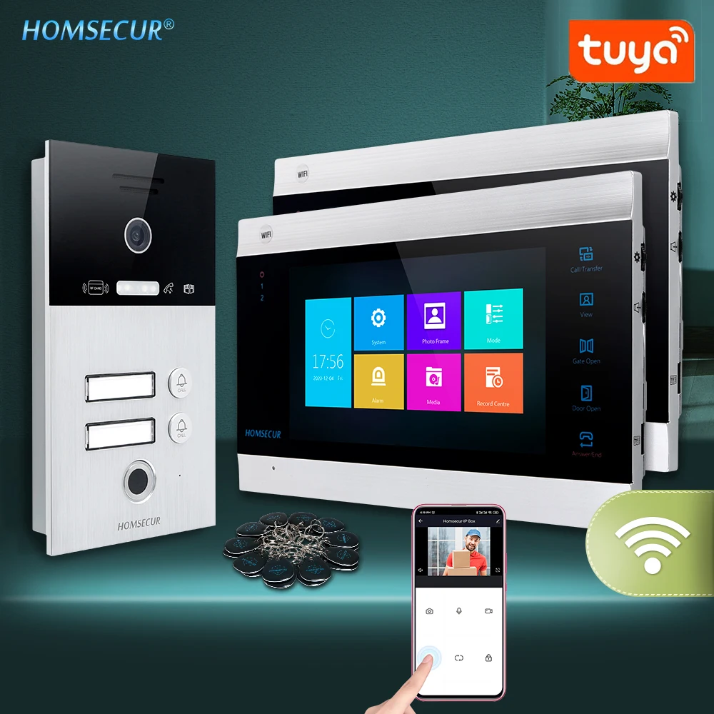 HOMSECUR 7 "Hands-free WI-FI видео входная дверь безопасности видеодомофон 1.3MP доступа по отпечаткам пальцев BC131HD-2S + BM705WF-B
HOMSECUR 7 "Hands-free WI-FI видео входная дверь безопасности видеодомофон 1.3MP доступа по отпечаткам пальцев BC131HD-2S + BM705WF-B