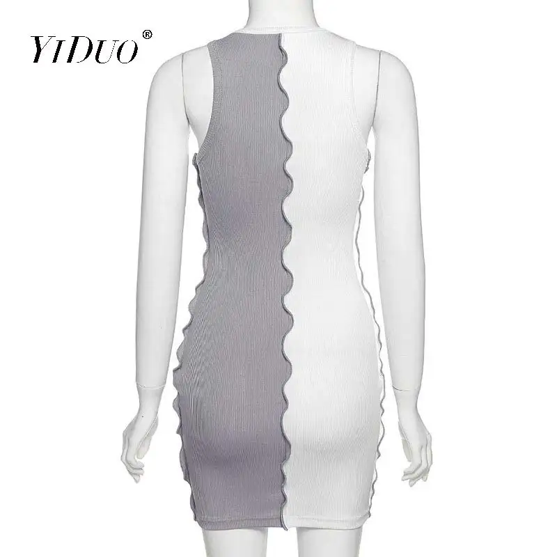 YiDuo Women Diamonds V-Neck Striped Patchwork Ribbed Dress Bodycon Skinny Female Hollow Out Sexy Club Party Dresses 2020
YiDuo Women Diamonds V-Neck Striped Patchwork Ribbed Dress Bodycon Skinny Female Hollow Out Sexy Club Party Dresses 2020