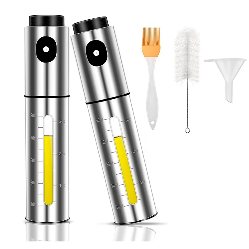 Oil Sprayer for Cooking,2 Pack Stainless Steel Olive Oil Sprayer for Cooking,Oil Sprayer for Salad,Baking,Grilling
Oil Sprayer for Cooking,2 Pack Stainless Steel Olive Oil Sprayer for Cooking,Oil Sprayer for Salad,Baking,Grilling