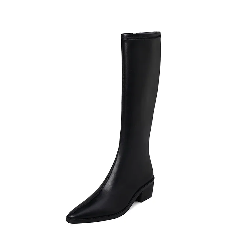 Women's High Boots Soft Leather Warm Motorcycle Snow Boots Female Autumn Winter Fashion Boots Height Increasing
Women's High Boots Soft Leather Warm Motorcycle Snow Boots Female Autumn Winter Fashion Boots Height Increasing