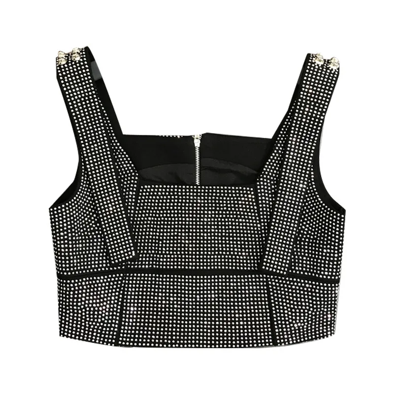 Black Jazz Dance Costume Full Rhinestone Tank Top Women Sexy Pole Dance Clothing Nightclub Party Gogo Dancer Rave Outfit DCC546 
Black Jazz Dance Costume Full Rhinestone Tank Top Women Sexy Pole Dance Clothing Nightclub Party Gogo Dancer Rave Outfit DCC546