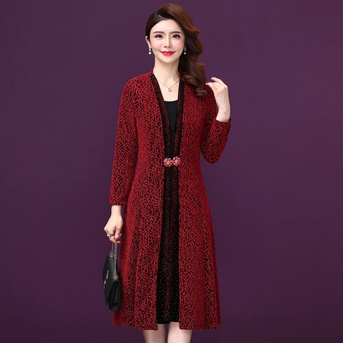 2019 Autumn Winter New Popular Style Large Size Xxxxxl Designs Female Cardigan Elegant Temperament Slim Leisure Woman Dresses 
2019 Autumn Winter New Popular Style Large Size Xxxxxl Designs Female Cardigan Elegant Temperament Slim Leisure Woman Dresses