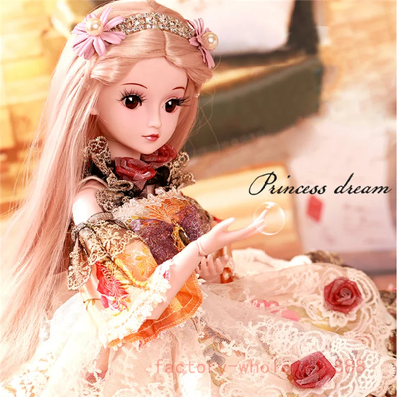Ball Jointed Doll 1/3 BJD Doll Female Eyes Free Face Make Up Full Set Clothes US 18" Doll Clothes Gifts For Girls Princess
Ball Jointed Doll 1/3 BJD Doll Female Eyes Free Face Make Up Full Set Clothes US 18" Doll Clothes Gifts For Girls Princess