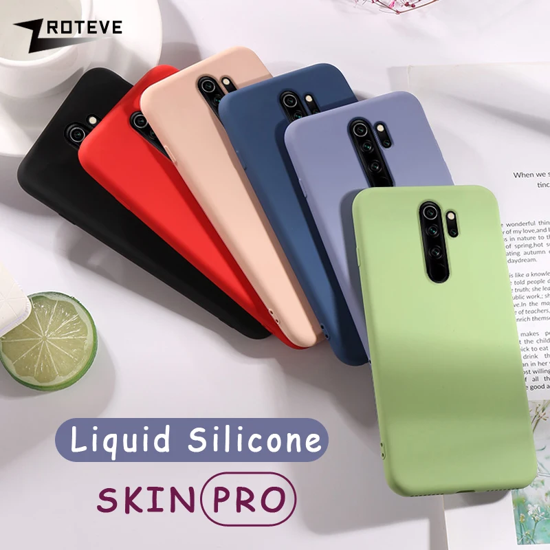 Чехлы для Redmi Note 8 Pro чехол Обложка конфетных цветов мягкий из жидкого силикона Xiaomi