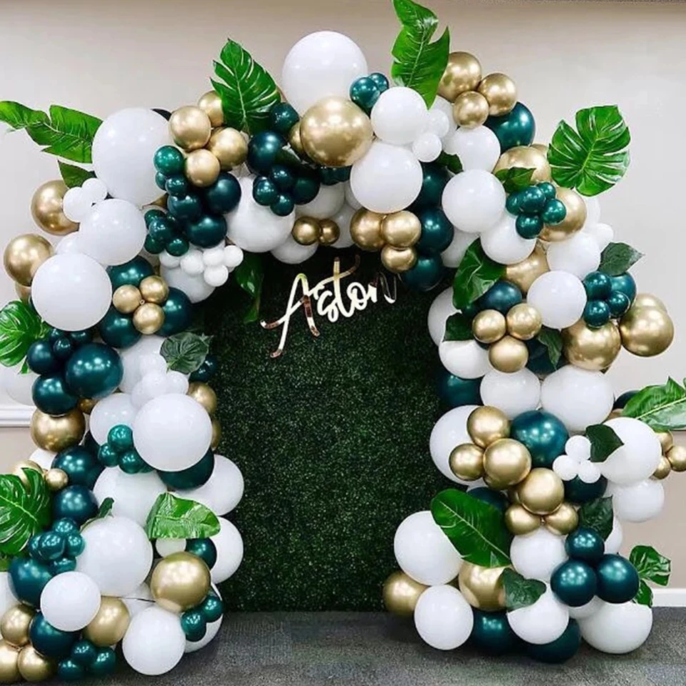 131pcs Green Balloon Garland Double Layer White Green White Chrome Gold Globos Birthday Party Wedding Valentines Day Anniversary
131pcs Green Balloon Garland Double Layer White Green White Chrome Gold Globos Birthday Party Wedding Valentines Day Anniversary