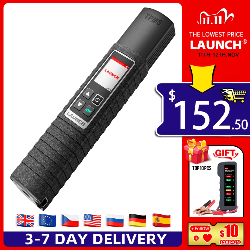 LAUNCH X431 TSGUN TPMS Car Tire Pressure Inspection Tool sensor activation reading learning programming work on X431 V/V+/PRO3S
LAUNCH X431 TSGUN TPMS Car Tire Pressure Inspection Tool sensor activation reading learning programming work on X431 V/V+/PRO3S