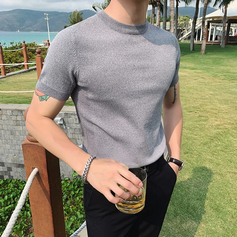 2021 Hot! Fashion Male High quality in summer Ice silk t-shirts/Men's slim Pure color Round collar Leisure short sleeve T-shirt
2021 Hot! Fashion Male High quality in summer Ice silk t-shirts/Men's slim Pure color Round collar Leisure short sleeve T-shirt