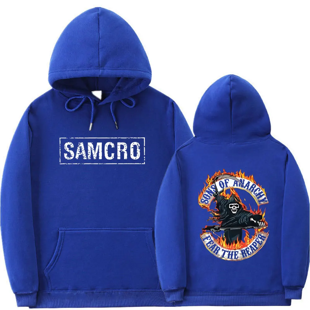 Sons of Anarchy SAMCRO Double Sided Pull- Over Hoodie Sweatshirt Men Women Casual Fashion Hooded Couples Daily Loose Clothes Top
Sons of Anarchy SAMCRO Double Sided Pull- Over Hoodie Sweatshirt Men Women Casual Fashion Hooded Couples Daily Loose Clothes Top
